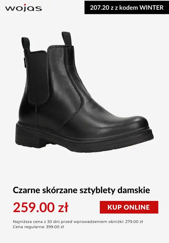 BEST SALE - gazetka promocyjna Wojas | -20% na obuwie zimowe i wyprzedaż od wtorku 20.01 do środy 21.01 - strona 4
