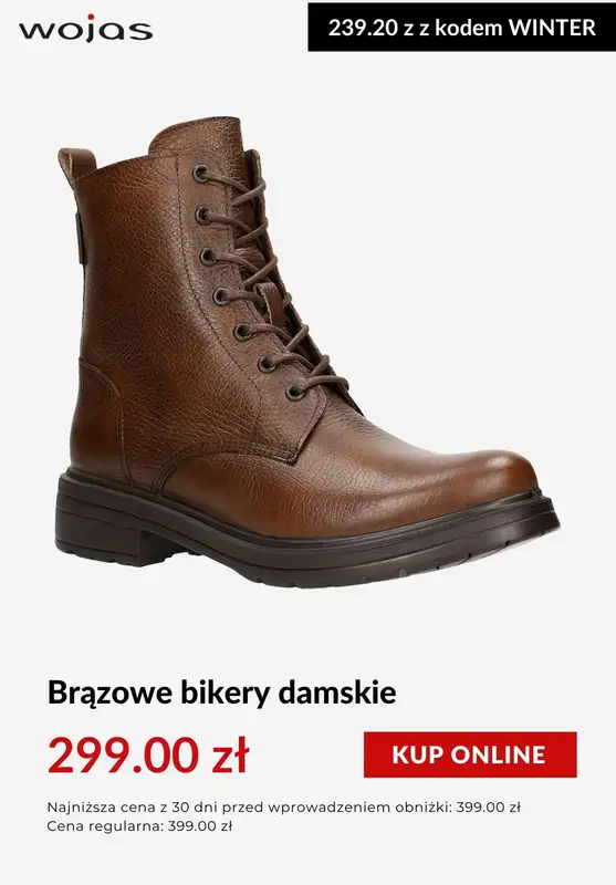 BEST SALE - gazetka promocyjna Wojas | -20% na obuwie zimowe i wyprzedaż od wtorku 20.01 do środy 21.01 - strona 3