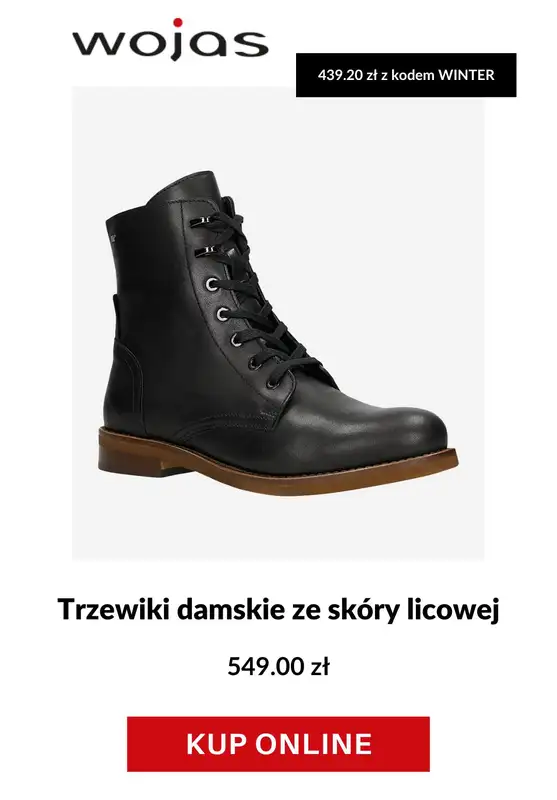 BEST SALE - gazetka promocyjna Wojas | -20% na obuwie zimowe i wyprzedaż od wtorku 20.01 do środy 21.01 - strona 6