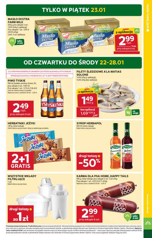 Stokrotka - gazetka promocyjna Gazetka Market od czwartku 22.01 do środy 28.01 - strona 3