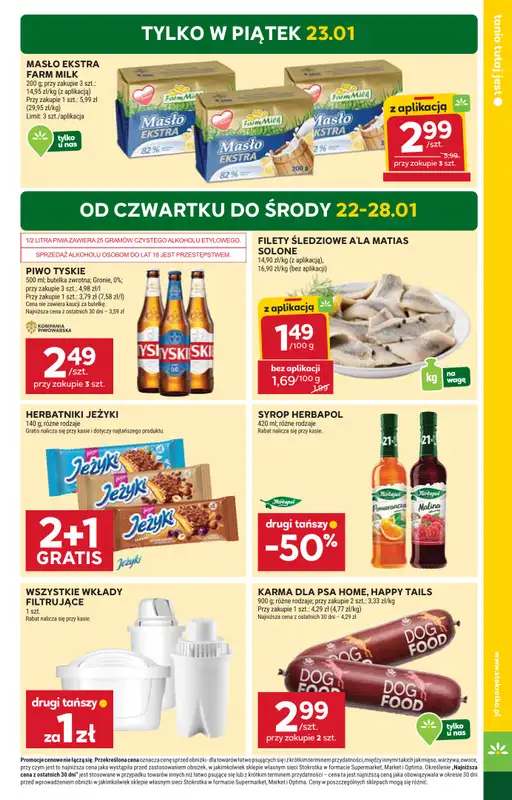 Stokrotka - gazetka promocyjna Gazetka Supermarket od czwartku 22.01 do środy 28.01 - strona 3