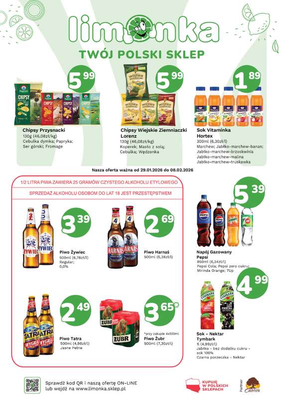 Limonka - gazetka promocyjna Plakaty promocyjne od czwartku 29.01 do niedzieli 08.02 - strona 2