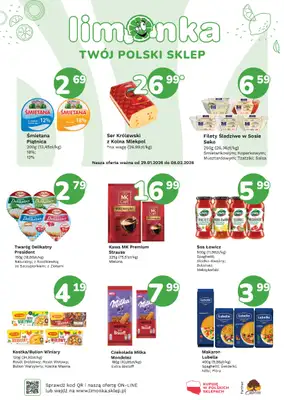 Limonka - gazetka promocyjna Plakaty promocyjne od czwartku 29.01 do niedzieli 08.02