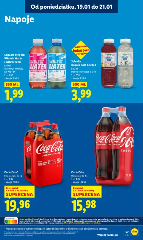 Lidl - gazetka promocyjna Oferta od poniedziałku od poniedziałku 19.01 do środy 21.01 - strona 57