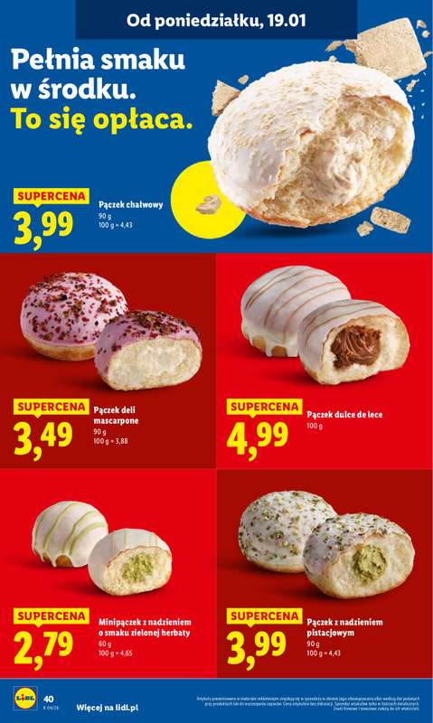 Lidl - gazetka promocyjna Oferta od poniedziałku od poniedziałku 19.01 do środy 21.01 - strona 40