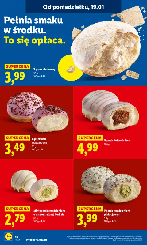 Lidl - gazetka promocyjna Oferta od poniedziałku od poniedziałku 19.01 do środy 21.01 - strona 40