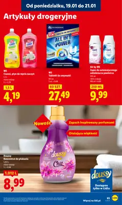 Lidl - gazetka promocyjna Oferta od poniedziałku od poniedziałku 19.01 do środy 21.01 - strona 65