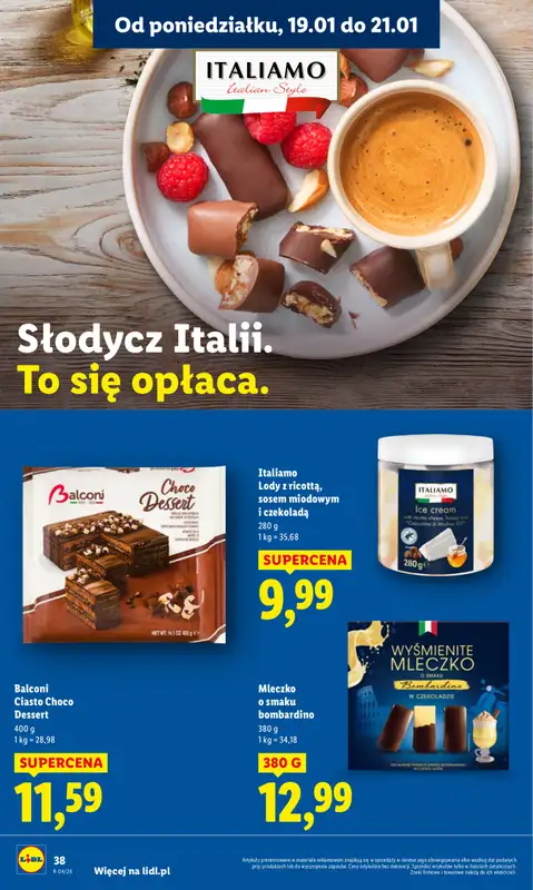 Lidl - gazetka promocyjna Oferta od poniedziałku od poniedziałku 19.01 do środy 21.01 - strona 38
