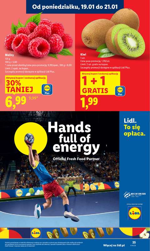 Lidl - gazetka promocyjna Oferta od poniedziałku od poniedziałku 19.01 do środy 21.01 - strona 25