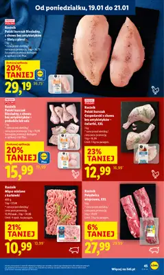 Lidl - gazetka promocyjna Oferta od poniedziałku od poniedziałku 19.01 do środy 21.01 - strona 45