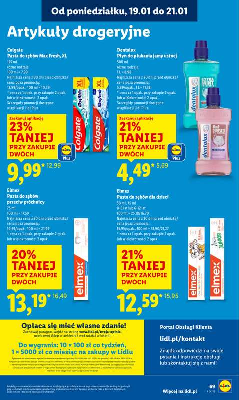 Lidl - gazetka promocyjna Oferta od poniedziałku od poniedziałku 19.01 do środy 21.01 - strona 69