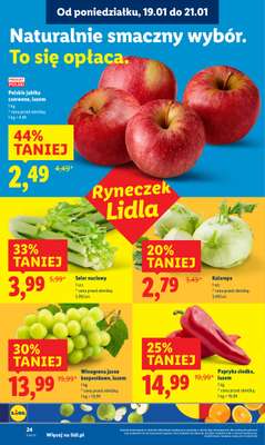 Lidl - gazetka promocyjna Oferta od poniedziałku od poniedziałku 19.01 do środy 21.01 - strona 24