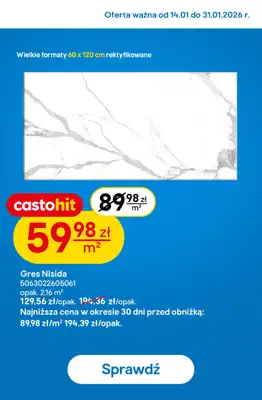 Castorama - gazetka promocyjna Najlepsze oferty od wtorku 20.01 do soboty 31.01 - strona 5