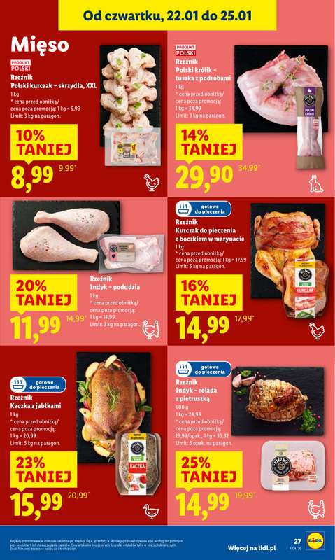 Lidl - gazetka promocyjna Oferta od czwartku od czwartku 22.01 do niedzieli 25.01 - strona 27