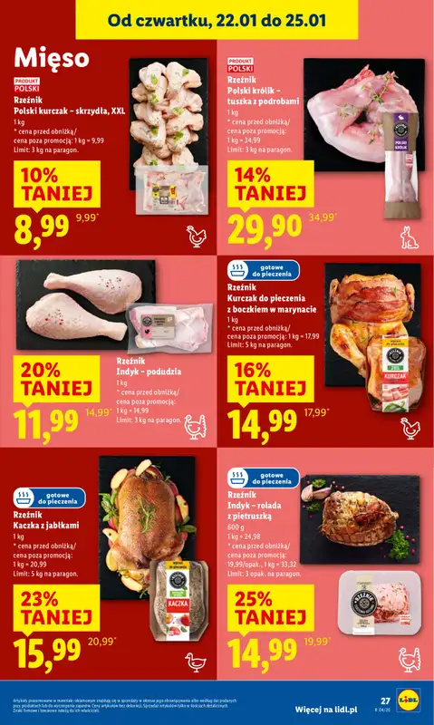 Lidl - gazetka promocyjna Oferta od czwartku od czwartku 22.01 do niedzieli 25.01 - strona 27