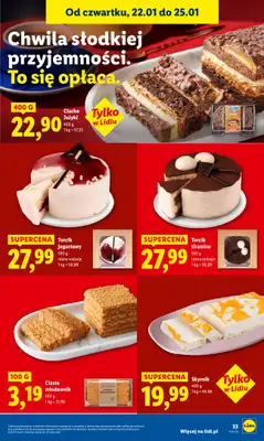Lidl - gazetka promocyjna Oferta od czwartku od czwartku 22.01 do niedzieli 25.01 - strona 33