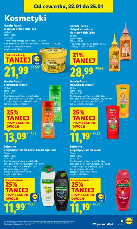 Lidl - gazetka promocyjna Oferta od czwartku od czwartku 22.01 do niedzieli 25.01 - strona 51