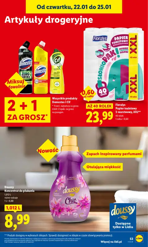 Lidl - gazetka promocyjna Oferta od czwartku od czwartku 22.01 do niedzieli 25.01 - strona 53