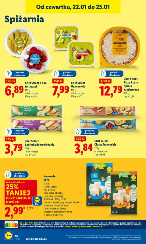 Lidl - gazetka promocyjna Oferta od czwartku od czwartku 22.01 do niedzieli 25.01 - strona 46
