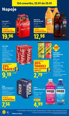 Lidl - gazetka promocyjna Oferta od czwartku od czwartku 22.01 do niedzieli 25.01 - strona 40
