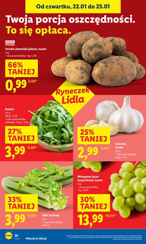 Lidl - gazetka promocyjna Oferta od czwartku od czwartku 22.01 do niedzieli 25.01 - strona 20