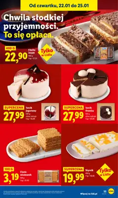 Lidl - gazetka promocyjna Oferta od czwartku od czwartku 22.01 do niedzieli 25.01 - strona 33