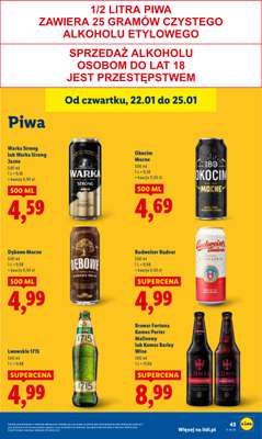 Lidl - gazetka promocyjna Oferta od czwartku od czwartku 22.01 do niedzieli 25.01 - strona 43