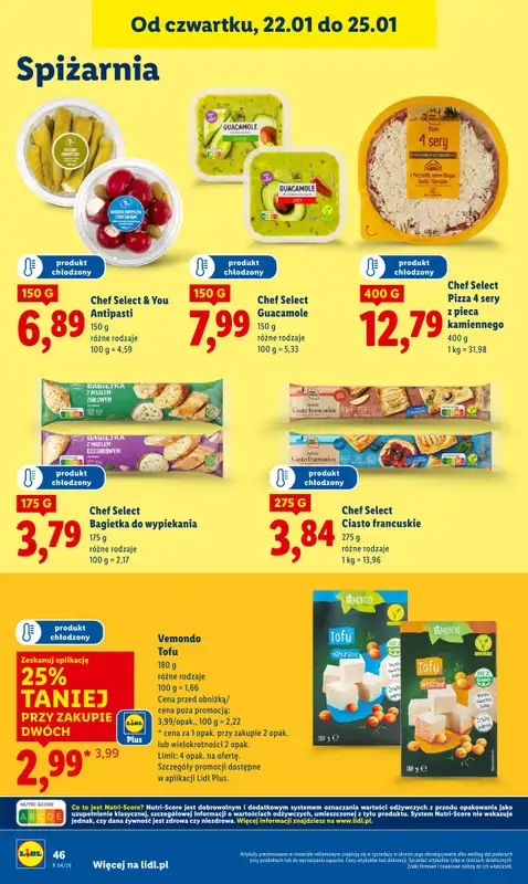Lidl - gazetka promocyjna Oferta od czwartku od czwartku 22.01 do niedzieli 25.01 - strona 46