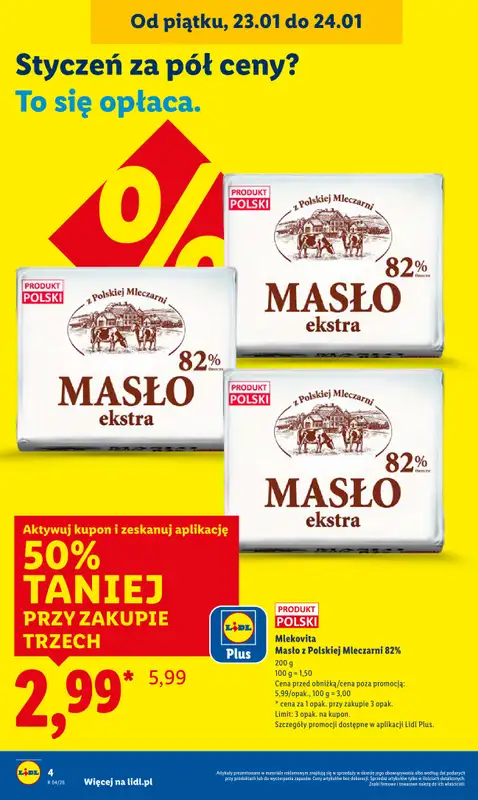 Lidl - gazetka promocyjna Oferta od czwartku od czwartku 22.01 do niedzieli 25.01 - strona 4