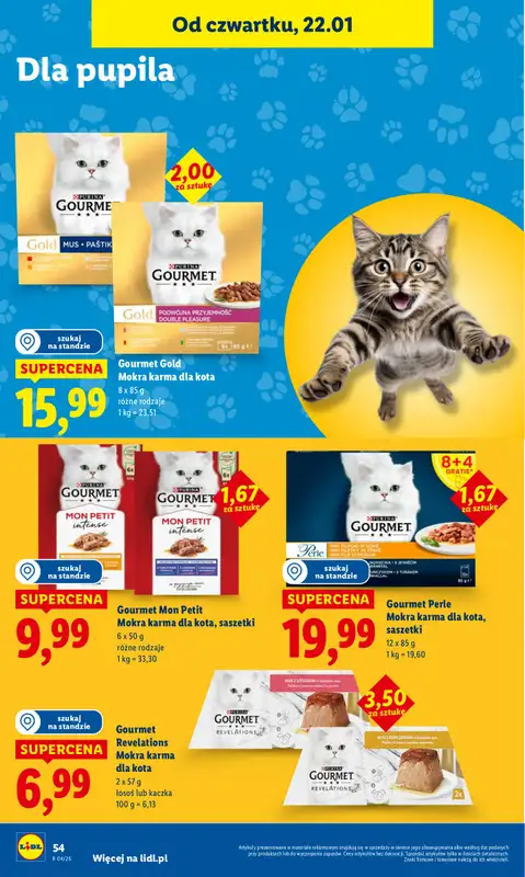 Lidl - gazetka promocyjna Oferta od czwartku od czwartku 22.01 do niedzieli 25.01 - strona 54