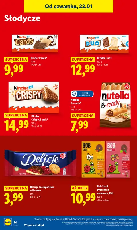 Lidl - gazetka promocyjna Oferta od czwartku od czwartku 22.01 do niedzieli 25.01 - strona 34
