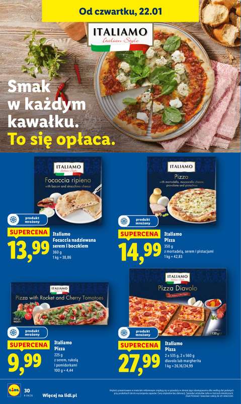 Lidl - gazetka promocyjna Oferta od czwartku od czwartku 22.01 do niedzieli 25.01 - strona 30