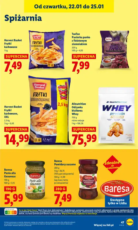 Lidl - gazetka promocyjna Oferta od czwartku od czwartku 22.01 do niedzieli 25.01 - strona 47