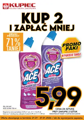 Kupiec - gazetka promocyjna Promopaki od środy 21.01 do wtorku 27.01
