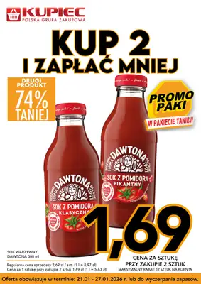 Kupiec - gazetka promocyjna Promopaki od środy 21.01 do wtorku 27.01 - strona 5