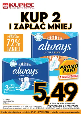 Kupiec - gazetka promocyjna Promopaki od środy 21.01 do wtorku 27.01 - strona 2