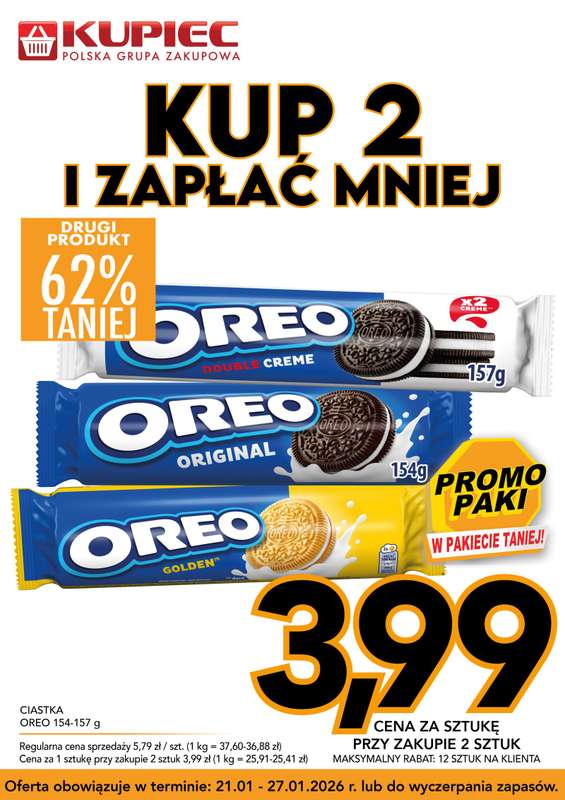 Kupiec - gazetka promocyjna Promopaki od środy 21.01 do wtorku 27.01 - strona 8