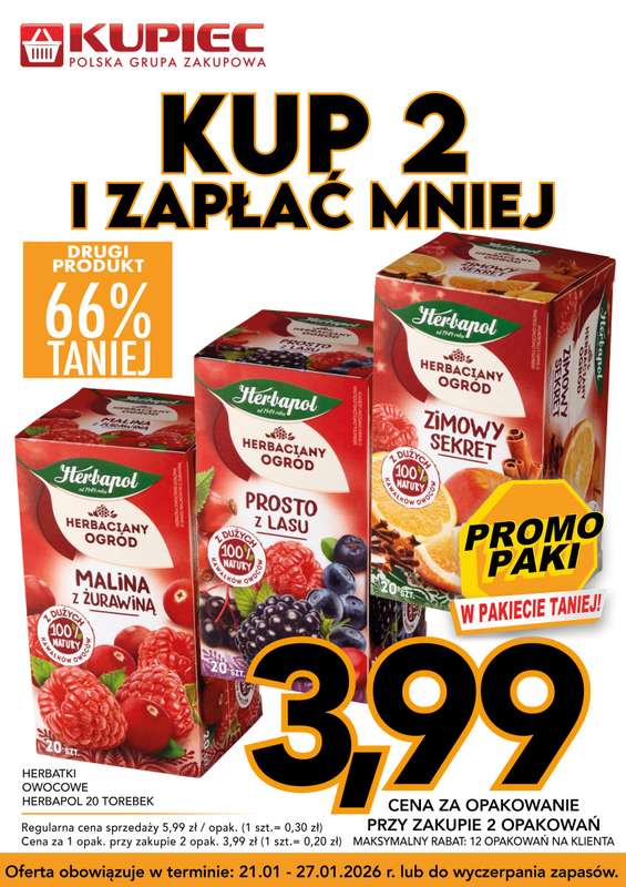 Kupiec - gazetka promocyjna Promopaki od środy 21.01 do wtorku 27.01 - strona 6