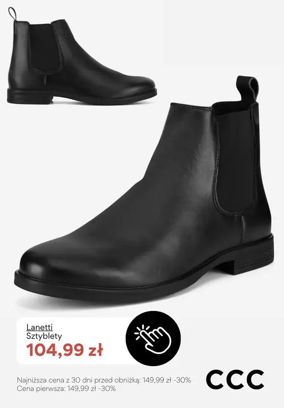 CCC - gazetka promocyjna EXTRA -20% na zimowe buty i akcesoria KOLEKCJA MĘSKA od środy 21.01 do niedzieli 01.02 - strona 5