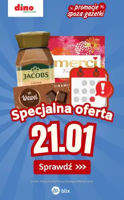 Dino - gazetka promocyjna Specjalna oferta na 21.01.2026 - promocje spoza gazetki od środy 21.01 do środy 21.01