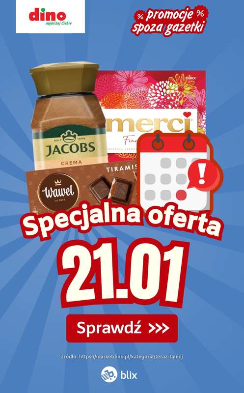Dino - gazetka promocyjna Specjalna oferta na 21.01.2026 - promocje spoza gazetki od środy 21.01 do środy 21.01