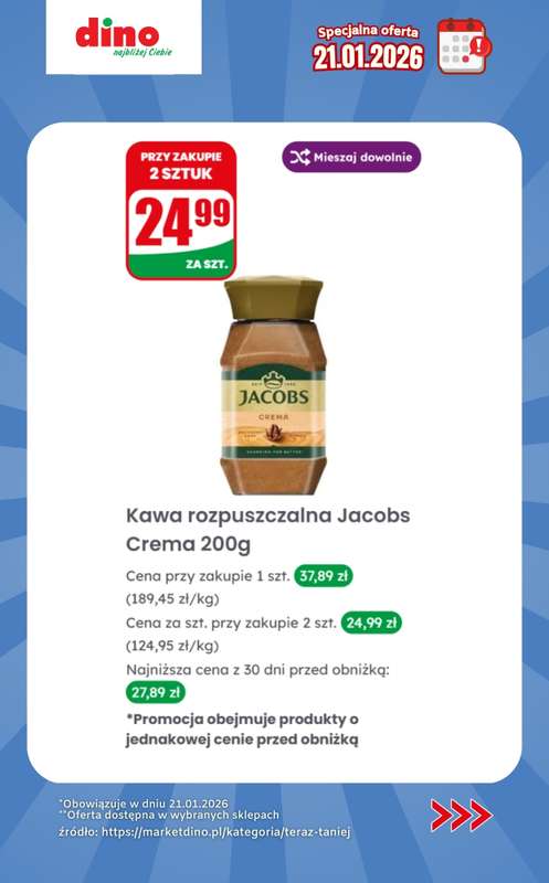 Dino - gazetka promocyjna Specjalna oferta na 21.01.2026 - promocje spoza gazetki od środy 21.01 do środy 21.01 - strona 6