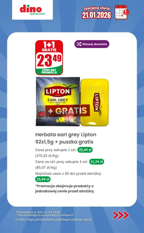 Dino - gazetka promocyjna Specjalna oferta na 21.01.2026 - promocje spoza gazetki od środy 21.01 do środy 21.01 - strona 9