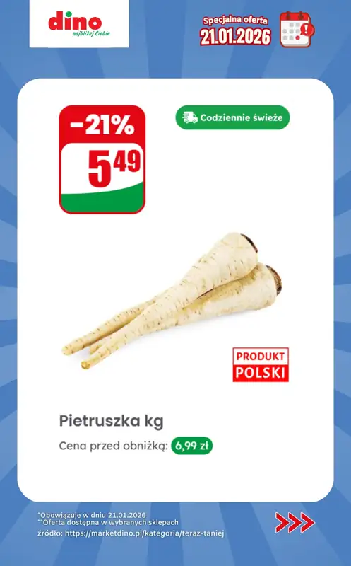 Dino - gazetka promocyjna Specjalna oferta na 21.01.2026 - promocje spoza gazetki od środy 21.01 do środy 21.01 - strona 2