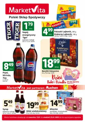 Marketvita - gazetka promocyjna Gazetka  do niedzieli 25.01