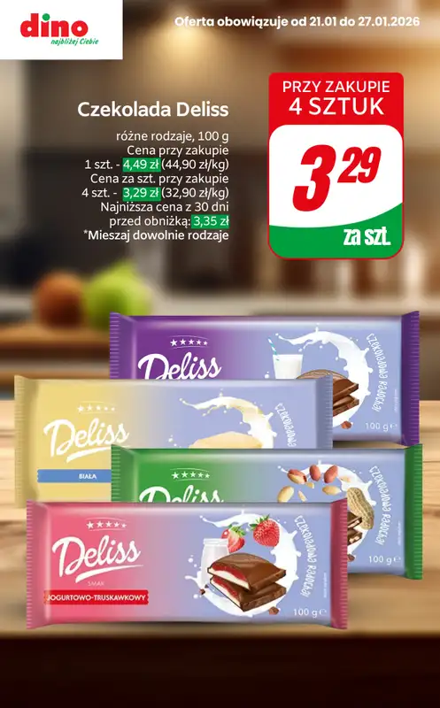 Dino - gazetka promocyjna SUPER promocje na kawy, herbaty i czekolady! od czwartku 22.01 do wtorku 27.01 - strona 9