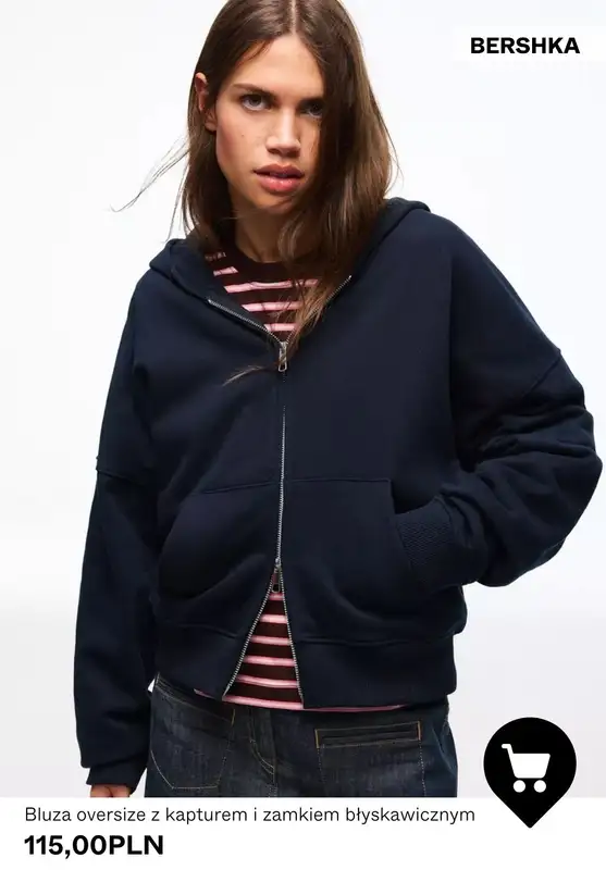 Bershka - gazetka promocyjna Bluzy damskie od środy 21.01  - strona 5