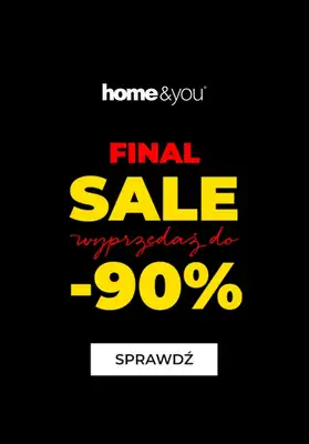home&you - gazetka promocyjna Final SALE do -90% od środy 21.01 