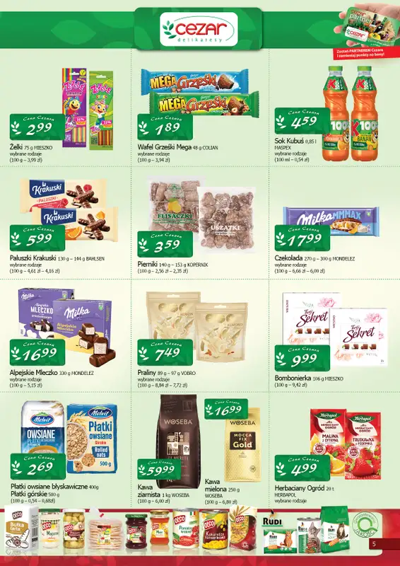 CEZAR Delikatesy - gazetka promocyjna Gazetka od czwartku 22.01 do środy 04.02 - strona 5