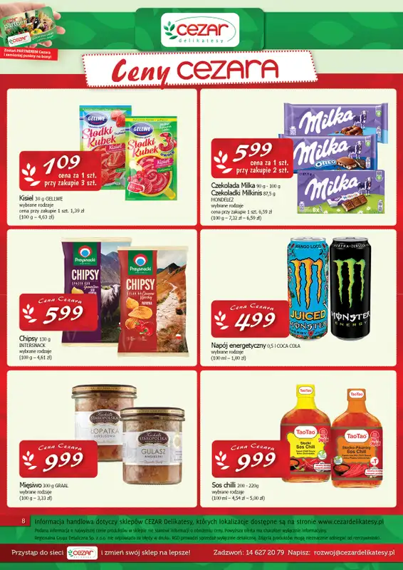 CEZAR Delikatesy - gazetka promocyjna Gazetka od czwartku 22.01 do środy 04.02 - strona 8